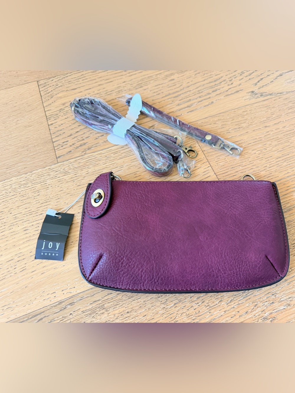 Mini Crossbody Wristlet - Plum